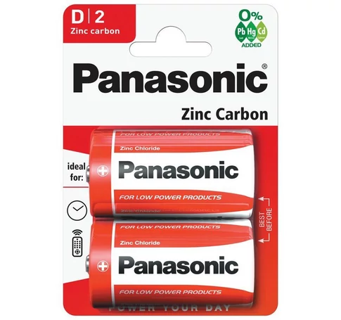 Panasonic Féltartós Góliát Elem D (R20) BL/2