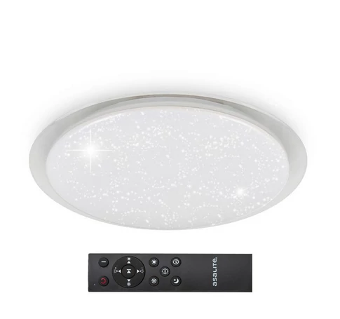 Asalite LED Mennyezeti Lámpa EMMA 72W 3000K/4000K/6500K (6120 lumen) Kerek/Csillagos + Távirányító CCT