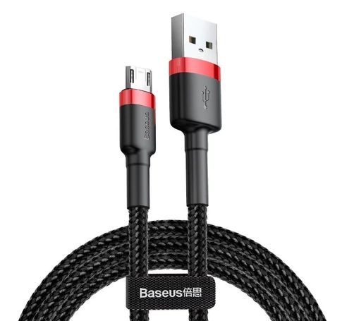 Baseus Cafule USB-Micro-USB kábel, 1.5A, 2 m (piros-fekete)