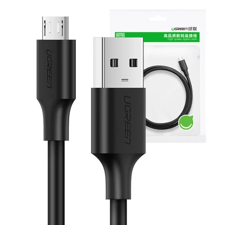 UGREEN micro USB kábel, QC 3.0, 2.4A, 1.5m (fekete)