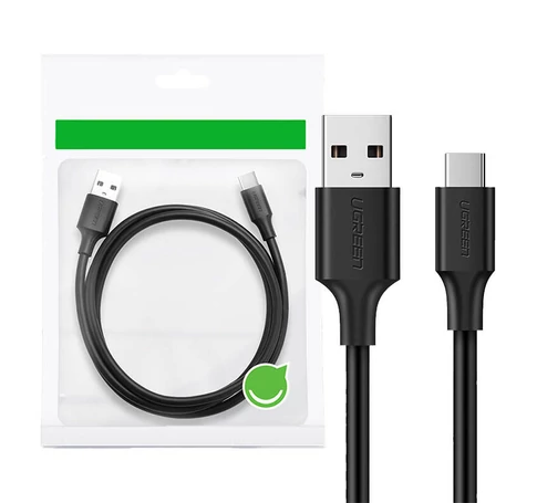 UGREEN USB és USB-C 3.0 kábel, 1m (fekete)