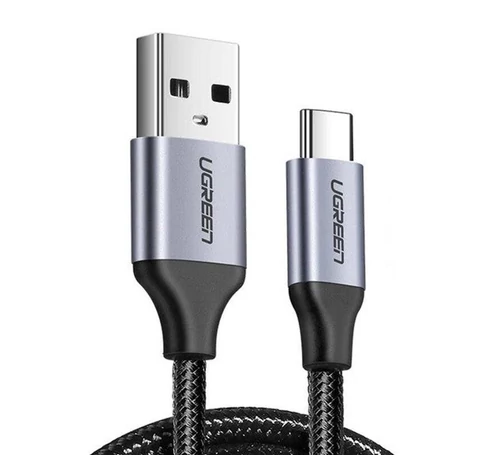 UGREEN USB - USB-C QC3.0 kábel, 1,5 m (alumínium dugóval, fekete)