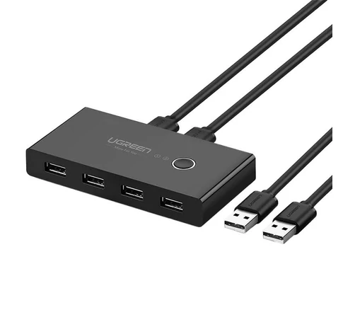 UGREEN USB 2.0 2x4 KVM switch (fekete)