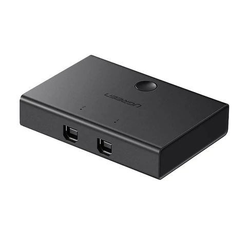 UGREEN 30345 USB 2.0 2x1 USB KVM kapcsoló (fekete)