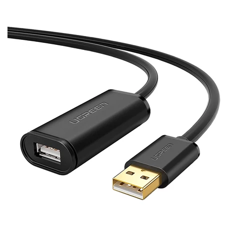 UGREEN US121, aktív USB 2.0 hosszabító kábel, 20m (fekete)