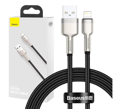 Baseus Cafule USB-Lightning kábel, 2,4A, 1 m (fekete)