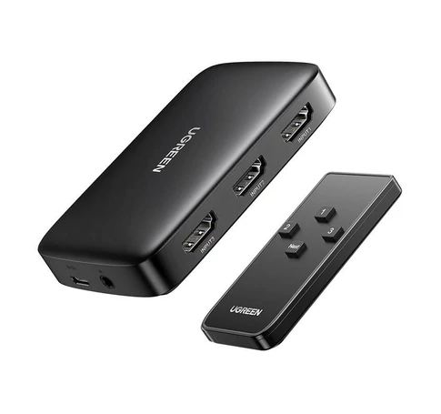 UGREEN CM332 3 az 1-ben HDMI 1.4 4K 30 Hz switch (fekete)