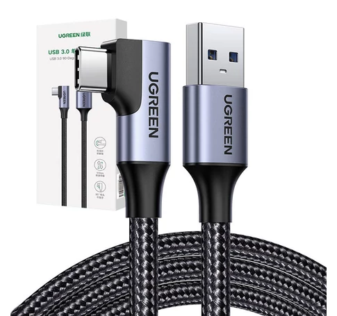 UGREEN US385 USB-USB-C kábel, 3A, 1m (fekete)