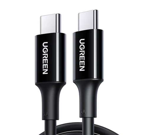 UGREEN US300 USB-C-USB-C kábel, 100W, 5A, 1m (fekete)