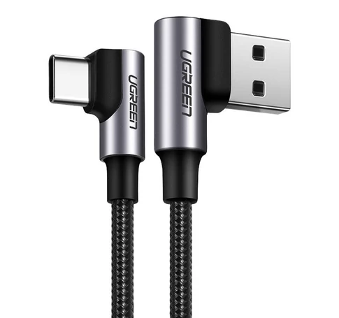 UGREEN US176 USB-USB-C ferde kábel, 3A, 2m (fekete)