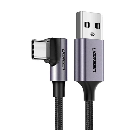 UGREEN US284 USB és USB-C ferde kábel, 3A , 3m (fekete)