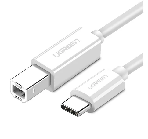 UGREEN US241 USB-C B 2.0 nyomtatókábel, 1,5m (fehér)