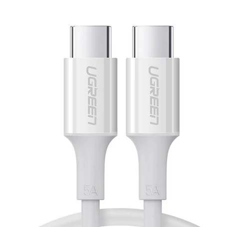 UGREEN US300 USB-C-USB-C 2.0 kábel, 2 m (fehér)