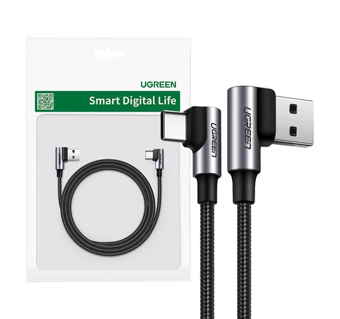 UGREEN US176 USB-C - USB-A 2.0 kábel, 3A, 3m (fekete)