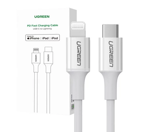 UGREEN US171 Lightning-USB-C kábel, 3A, 1,5 m (fehér)