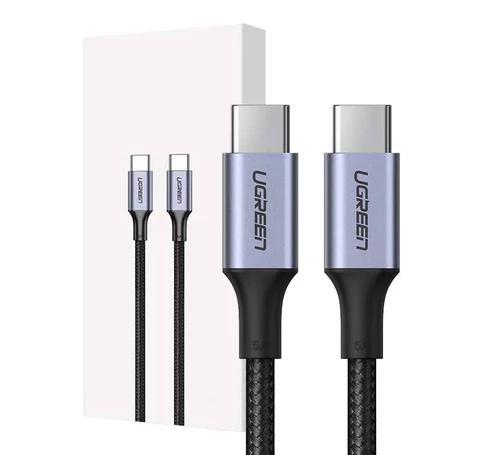 UGREEN US316 USB-C - USB-C kábel, 100W, 1m (fekete)