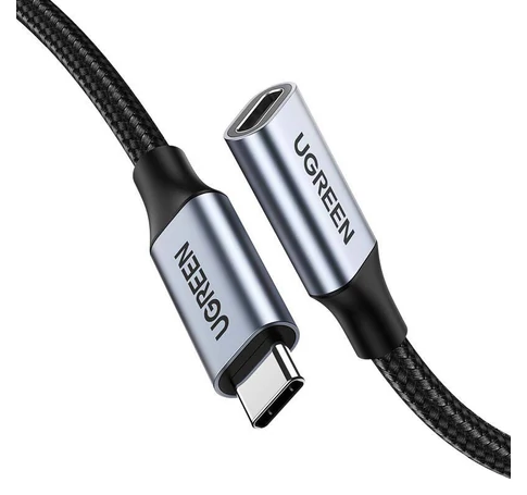 UGREEN US372 Hosszabbító USB-C 3.1 Gen2 kábel, 4K, 100W, 1m (fekete)