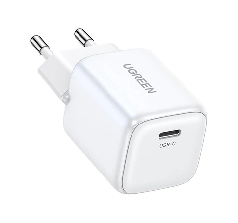 UGREEN 15326 Nexode mini töltő, USB-C, PD3.0, QC4.0, GaN, 30W (fehér)