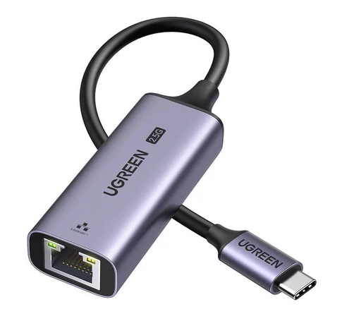 UGREEN CM648 Ethernet adapter, USB-C–RJ45, 2,5 G (fekete)
