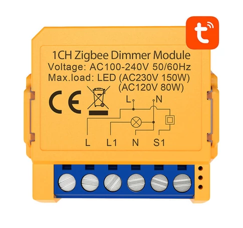Intelligens aljzatkapcsoló ZigBee Avatto ZDMS16-1 TUYA