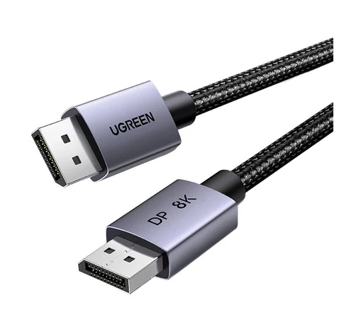 UGREEN DP120 DisplayPort 1.4 kábel, 8K 60Hz, 32,4 Gbps, 2m (fekete)