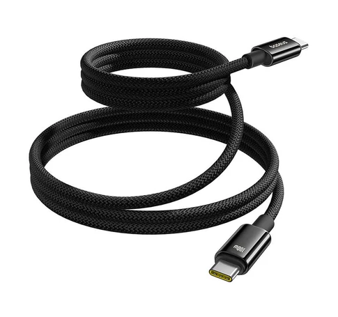 Baseus Tungsten Gold töltőkábel USB-C USB-C 100W 100W 1m (fekete)