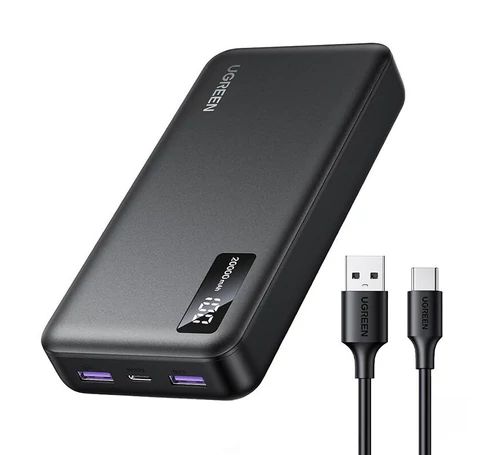 UGREEN PB312 powerbank, 20000mAh, PD 20W (fekete)
