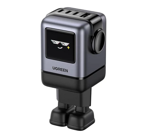UGREEN Nexode RG (Robot GaN) hálózati töltő, 3x USB-C + USB, 100W (fekete)
