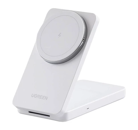 UGREEN W528 2 az 1-ben iPhone/AirPods vezeték nélküli töltő, 20W (fehér)