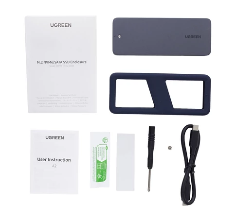 UGREEN CM777 SSD ház, NVMe/SATA, 20 Gbps, USB-C