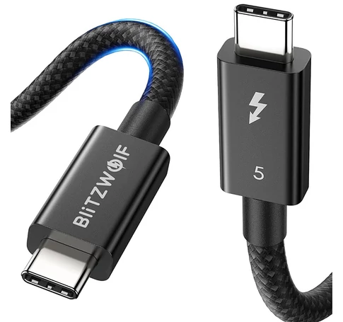 BlitzWolf BW-HDC8 USB-C-USB-C kábel, 240W, 1,5m (fekete)