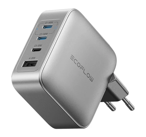 EcoFlow RAPID Pro 140W hálózati töltő, 3xUSB-C, 1xUSB-A, GaN