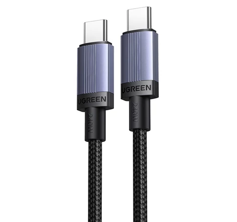 Kabel USB-C do USB-C Ugreen L532, Power Delivery (PD) 240W, 480Mbps, 0.5m (szary)
