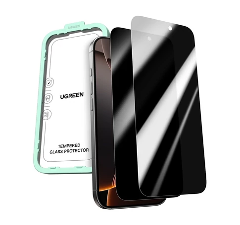 Ugreen SP1155 adatvédelmi edzett üveg iPhone 17 Pro készülékhez (2 db)