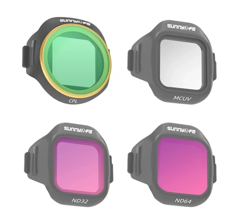 4 darabos Sunnylife MCUV + CPL + ND32 + ND64 szűrőkészlet MINI 5 Pro készülékhez