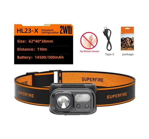 Superfire HL23-X fejlámpa