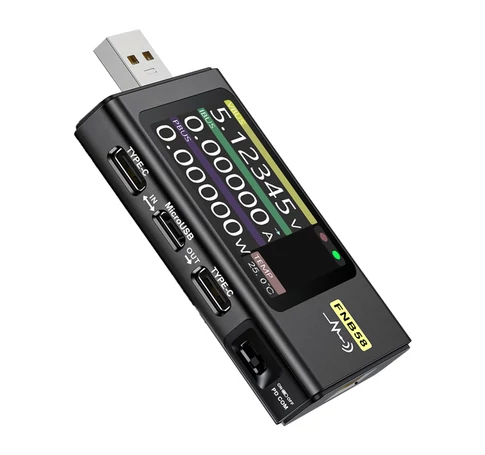 FNIRSI FNB58 USB port tesztelő, fekete