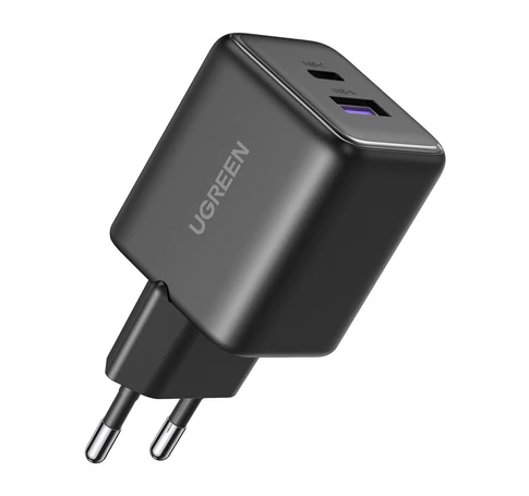UGREEN X516 USB+USB-C hálózati töltő, GaN, 30 W (fekete)