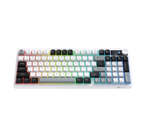 Onikuma MT902 2,4 GHz-es gamer billentyűzet (fekete-fehér)