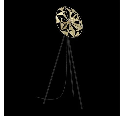 Álló 1xE27 fekete/arany Castanuelo