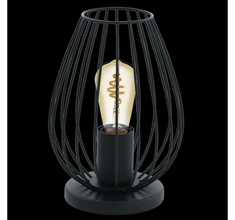 Asztali E27 60W fekete Newtown