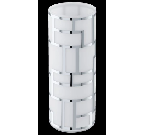 Asztali E27 1x60W fehér/króm Bayman
