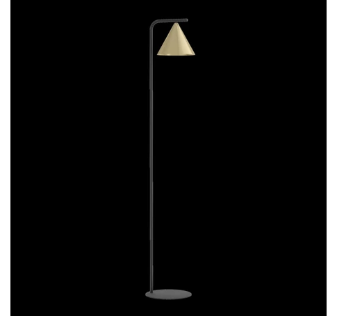 Álló E27 1x40W fek/csiszoltréz NARICES