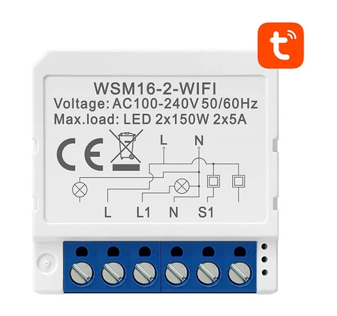 Avatto WSM16-W2 TUYA intelligens Wi-Fi fali kapcsoló