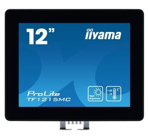 iiyama TF1215MC-B1 számítógép monitor 30,7 cm (12.1") 1024 x 768 pixelek LCD Érintőképernyő Fekete