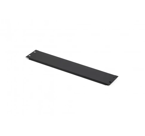 2U rack blank panel for 19" Cabinet, Black (RAL 9005)