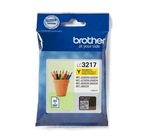 Brother LC-3217Y tintapatron Eredeti Sárga