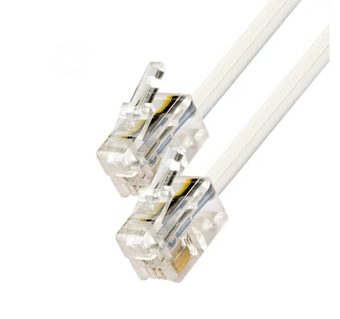 Home T 5-5WH/X telefoncsatlakozó kábel, 6P4C, dugó-dugó, 5m