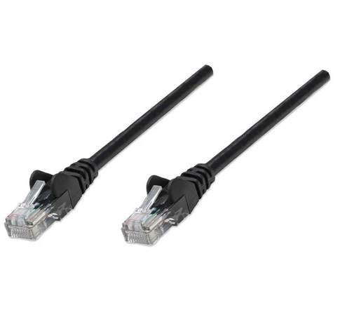 Intellinet 0.45m Cat5e hálózati kábel Fekete 0,5 M U/UTP (UTP)