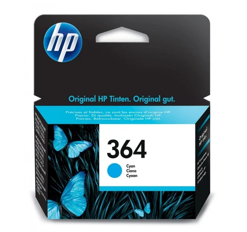 HP 364 Cyan Original Ink Cartridge tintapatron 1 db Standard teljesítmény Cián